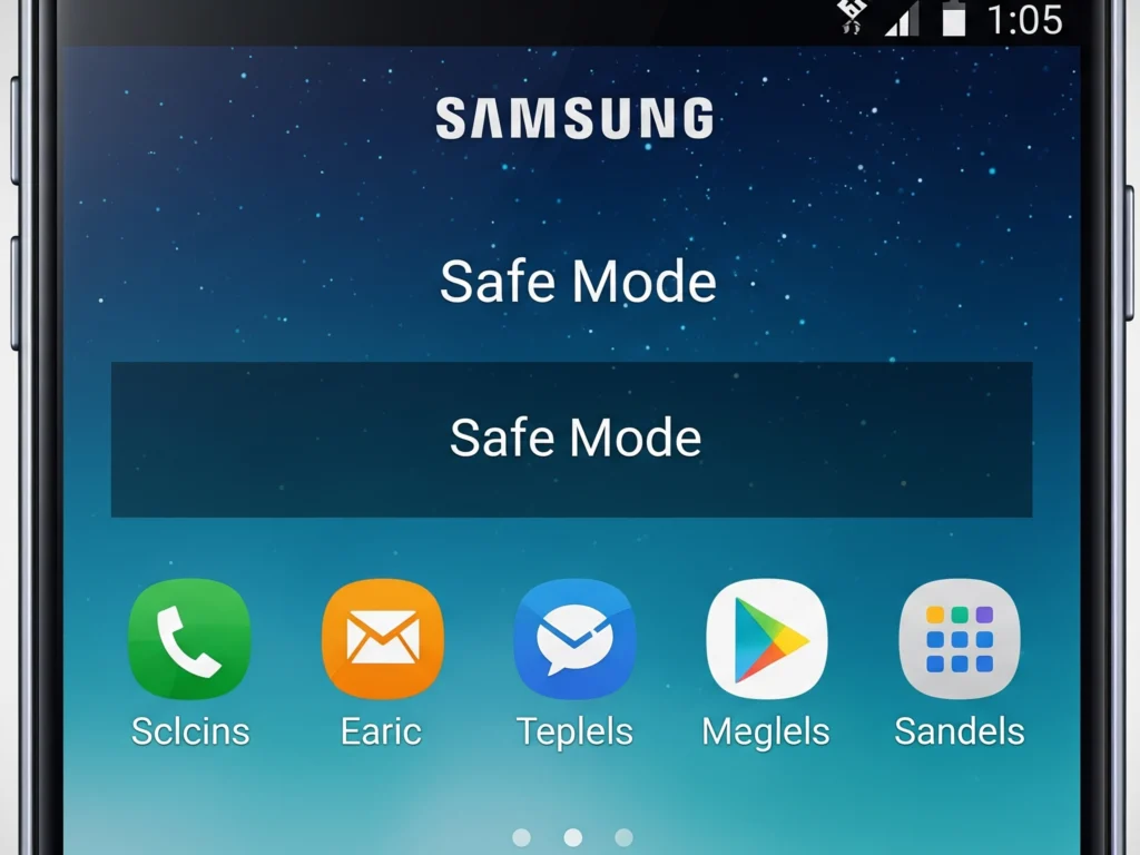 Safe Mode hp samsung