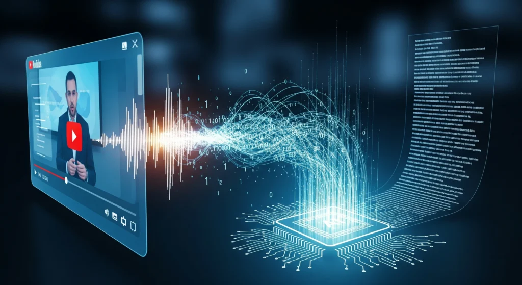 ai video youtube jadi teks