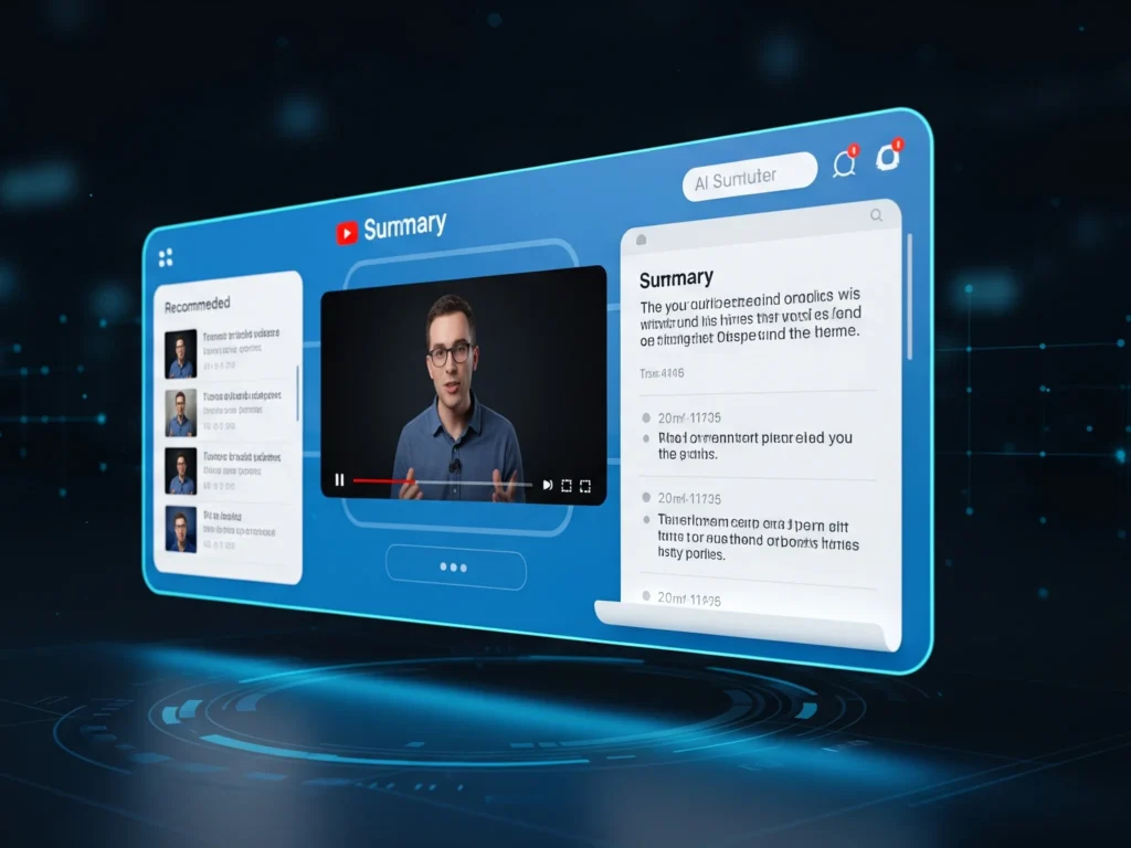 ai yang merangkum video youtube