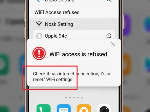 cara mengatasi wifi menolak akses di hp oppo