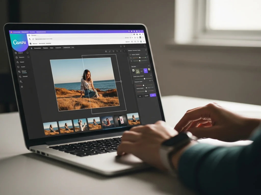 cara mengganti foto di canva laptop