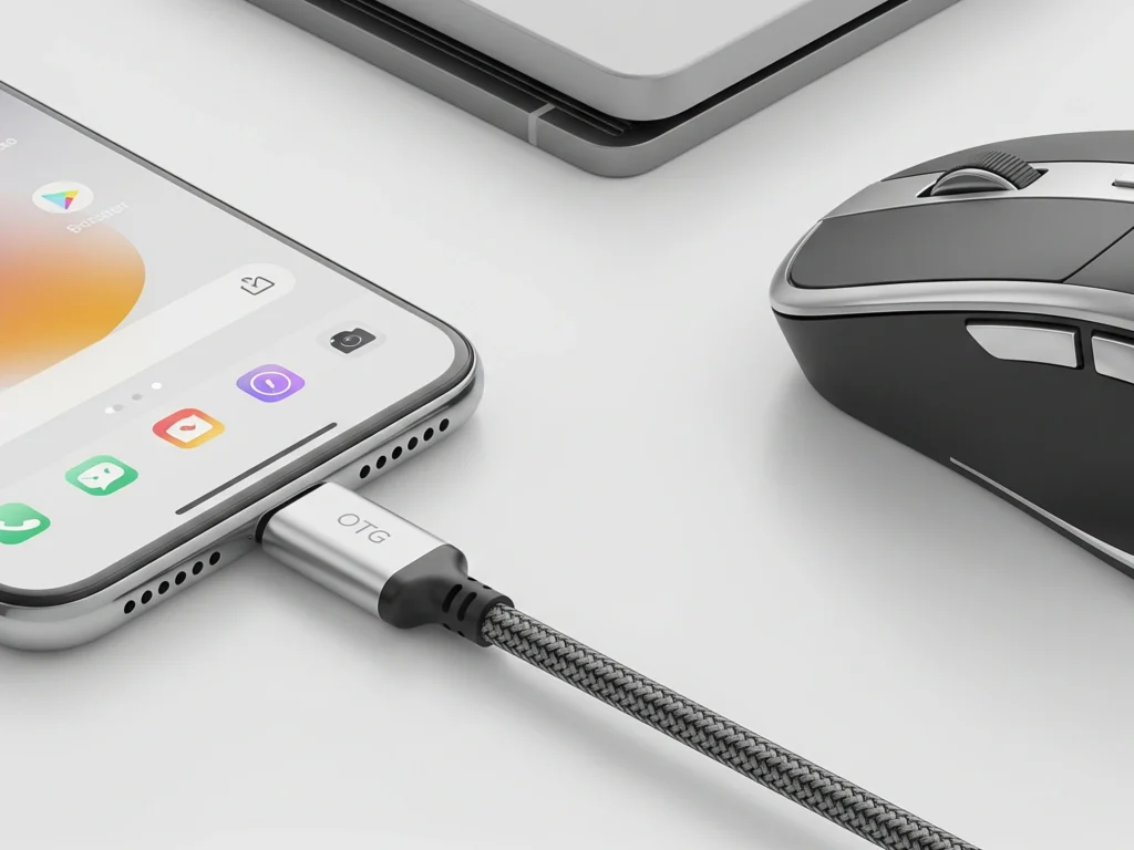 hp terhubung dengan mouse