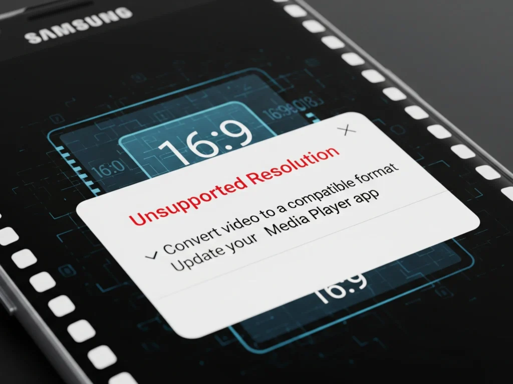 kenapa hp samsung tidak bisa memutar video
