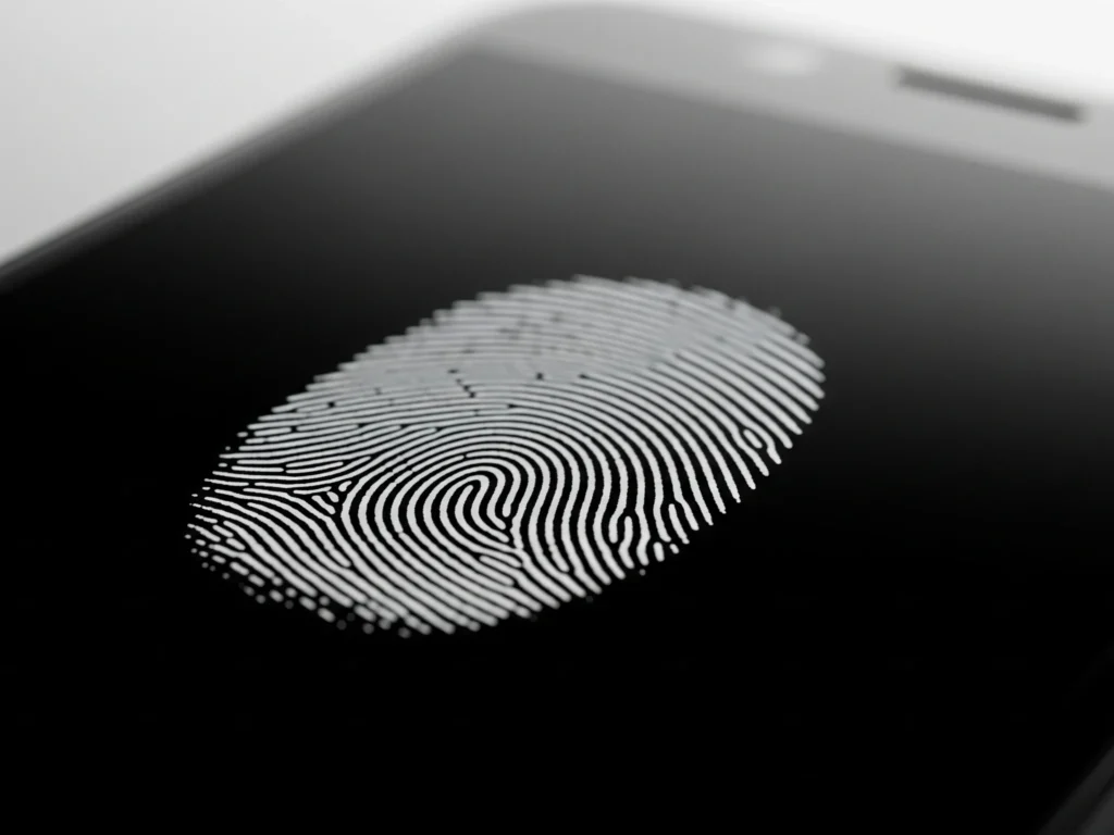 sidik jari di hp