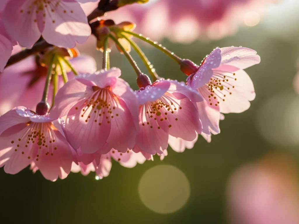 Bunga Sakura di Pagi Hari