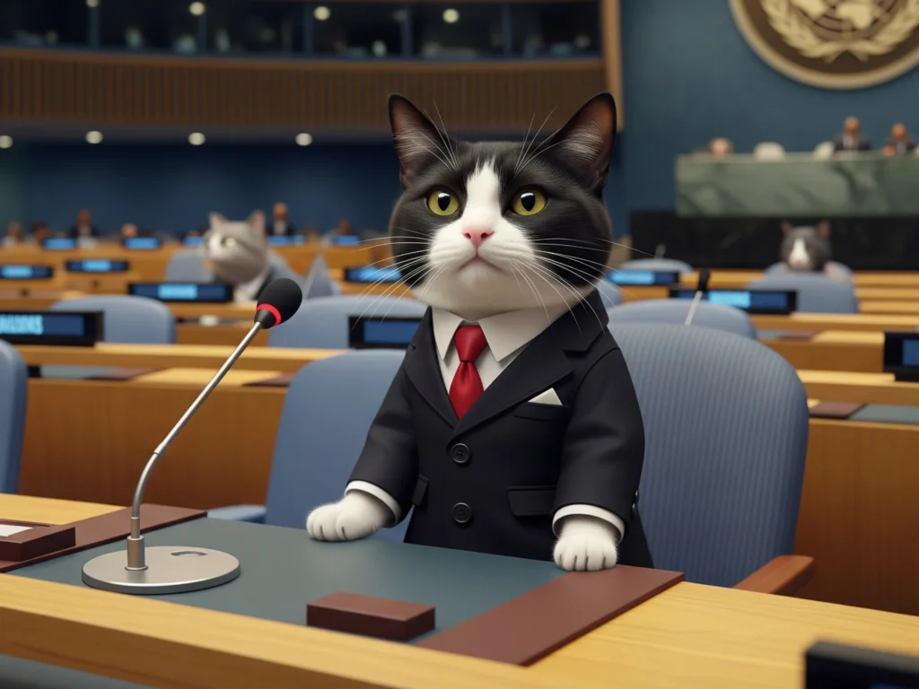 Kucing Jadi Presiden Dunia