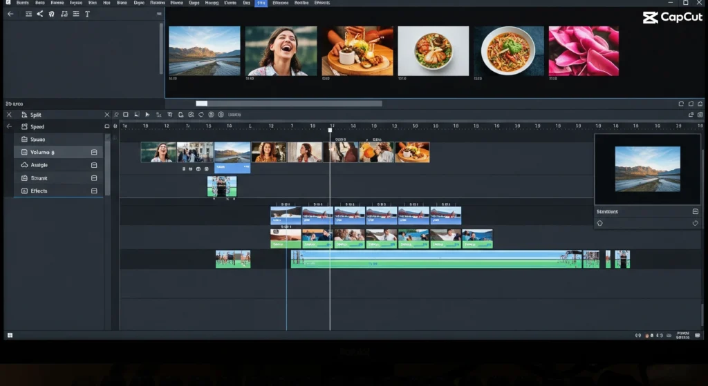 cara menambahkan foto di video capcut