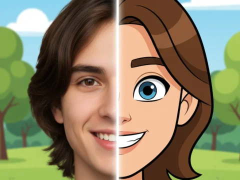 edit wajah jadi kartun