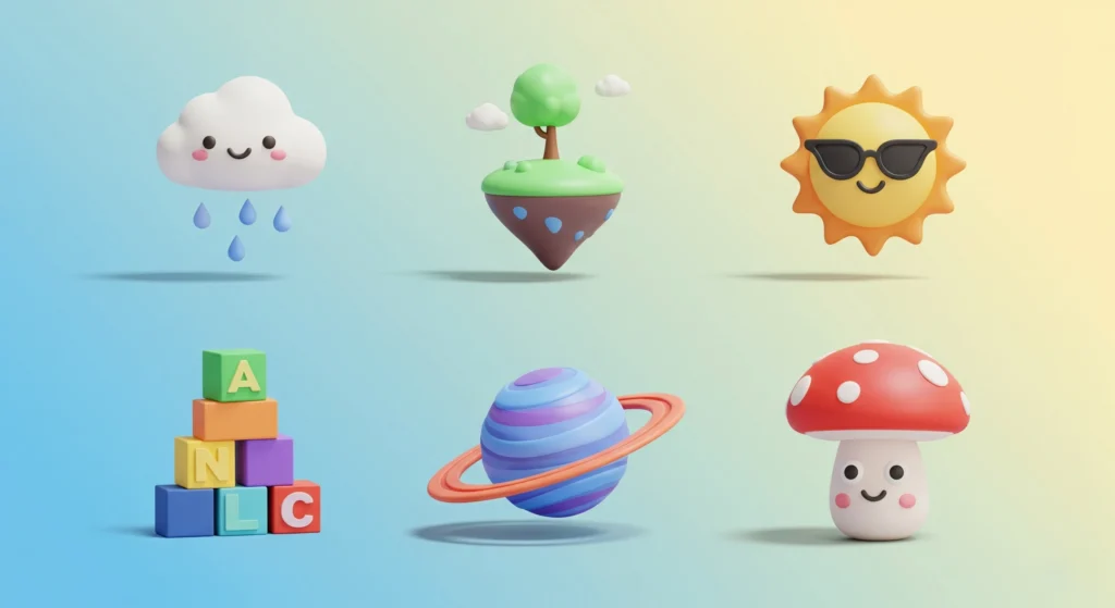 gambar 3d keren dan mudah