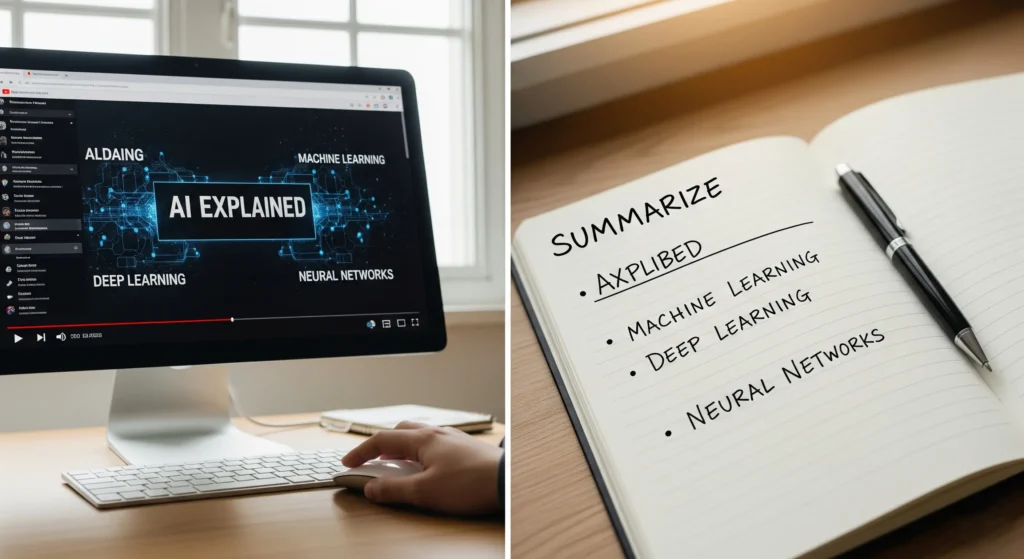 merangkum video youtube ai