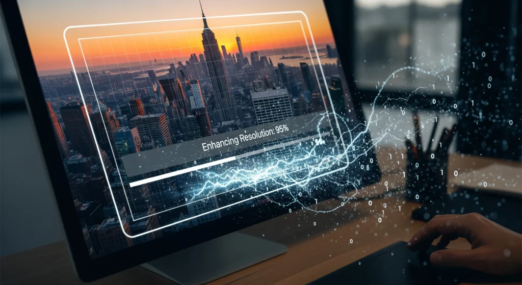 naikin resolusi foto