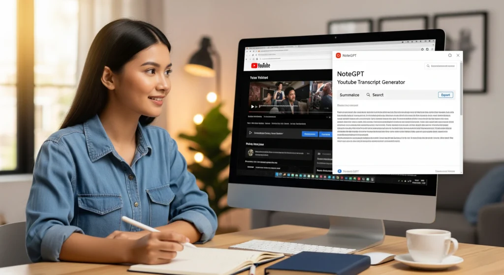 notegpt youtube transcript generator