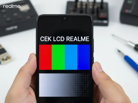 cara cek lcd realme