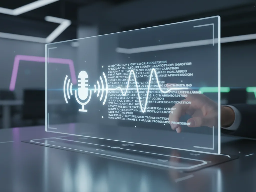 AI audio ke teks